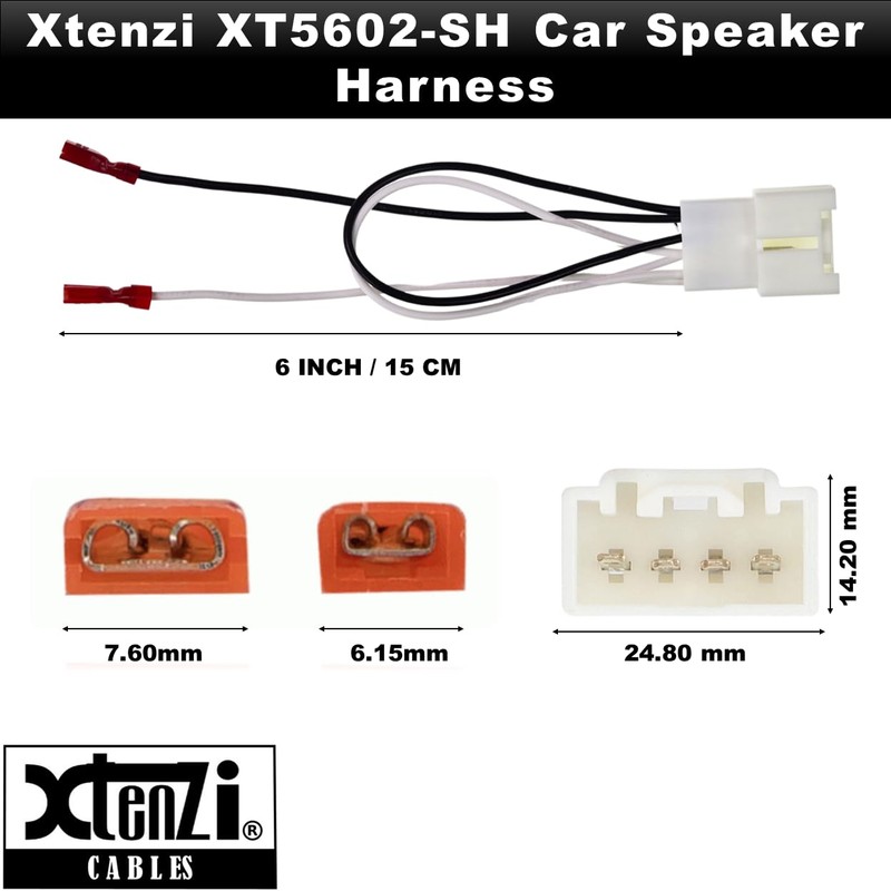 Xtenzi 2 Pair Car Speaker Harness Set Compatible with Ford