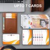 ALLEN & MATE Leather Card Holder Slim Wallet, RFID Blocking