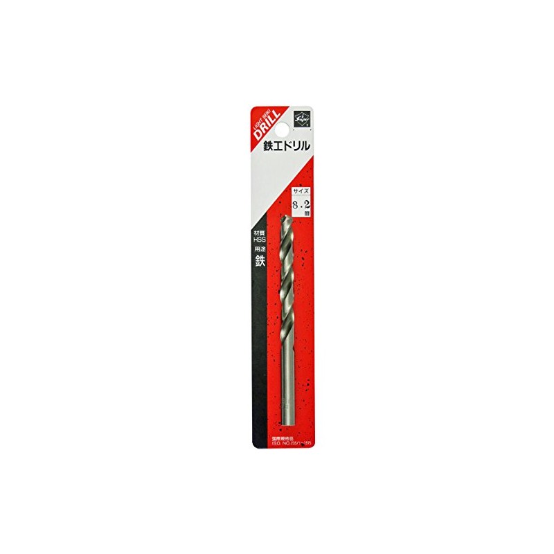 Light Seiki Super Ironwork Drill, 1 Pack, 0.3 inches (8.2