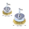 Swpeet 7-Piece Brass Brush Set with Brush Wheel and Cup