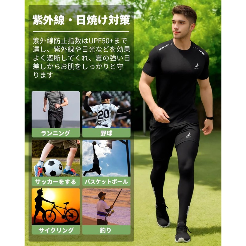 Nipinus Leg Cover, Cycling, Quick Drying, UV Protection, UPF 50+,