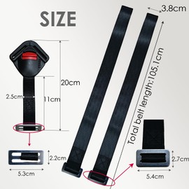 Universal Baby Highchair Stroller Pushchair 5pt 5 Point Harness with Locking Buckle, Baby Seat Chest Harness Clip Buckle with Harness Straps Width 38mm/1.5in