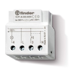 Finder 139182300000PAS Electronic Timing Step Relay with Panel Mount 230 Vac 1 NO 10 A