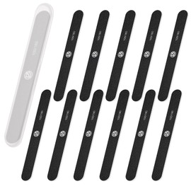 D Nail Files 100/180 Grit Emery Boards -12 PCS Double Sided Professional Nail File Kit Fingernail Files Kit Buffer Block for Natural & Acrylic Nails Manicure Pedicure Care Set
