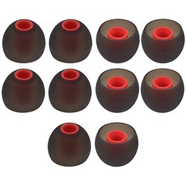 Large Replacement Silicone Eartips Eargels Earbuds Ear Tips Compatible with Senso, Zeus, Otium, Hussar, Sony MDR, Tozo, Mpow Headphones & Earphones (Large - 5 Pairs)