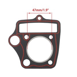 WOOSTAR 52.4mm Big Bore Cylinder Top End Gasket Kit Replacement for 4 Stroke Chinese Taotao Coolster 110cc Engine ATV Quad Go Kart Dirt Bike