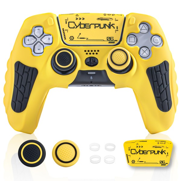 ECHZOVE PS5 Controller Cover Case, Anti-Slip Silicone Cover Skin Compatible