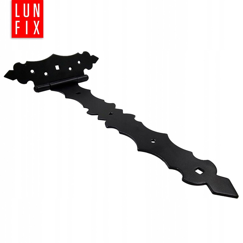 170 x 300 x 2 mm Triangle Hinge Black Steel