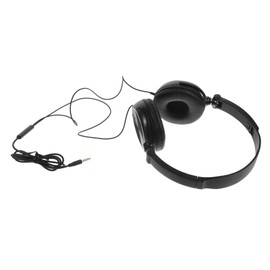 CAXUSD 2pcs Lightweight Foldable Headsets Microphone and Volume Control for Smartphones Laptops and Tablets Over Ear Design for Comfortable Listening and Sound Black