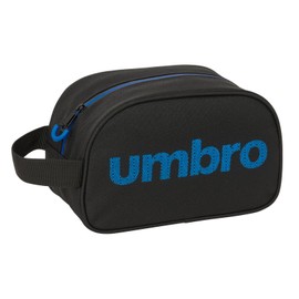 Safta Umbro Jet Black Children's Toiletry Bag, Medium with Handle, Children's Toiletry Bag, Adaptable to Cart, Easy Cleaning, Convenient and Versatile, Quality and Resilience, 26 x 12, black, Casual