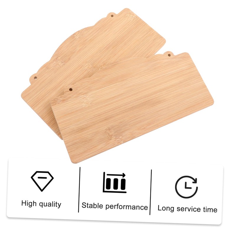 BELLIFFY 2Pcs Unfinished Wood Signs Blank Hanging Plaque for DIY