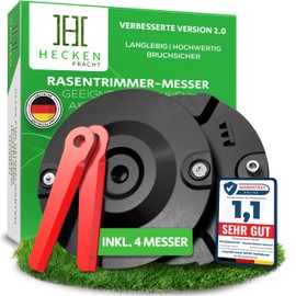 Heckenpracht® Grass trimmer blade fits Einhell grass trimmers made of high-performance plastic including underbody protection, extremely shatterproof and durable, grass trimmer replacement blade