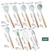 9PCS/Set Silicone Cooking Utensils Kitchenware Blue Kitchen Tool (Storage Bucket