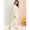 Allegra K Winter Flannel Pajama Sets for Women Cute Printed