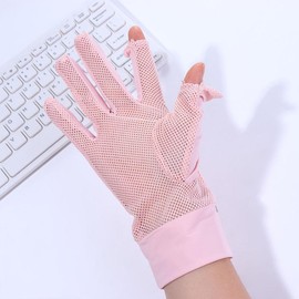 Kopida Sun UV Protection Gloves Thin Breathable Women Mittens for Summer Ice Silk Mesh Touch Screen Gloves Driving Cycling Gloves