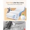 MeoWant Cat Litter Box Liner - 60PCS Heavy Duty Drawstring