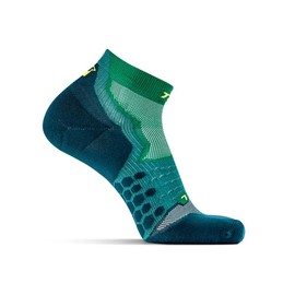 Thirty48 - Calcetines de compresión de corte bajo para hombre y mujer, más compresión donde sea necesario, [3 Pair] Green/Green, X-Large