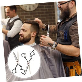 VICASKY 2pcs Professional Barber Scissors Ergonomic Stainless Steel Hair Cutting Shears for Salon Home Use Smooth and Thinning Scissors Comfortable Grip for Precise Hairdressing