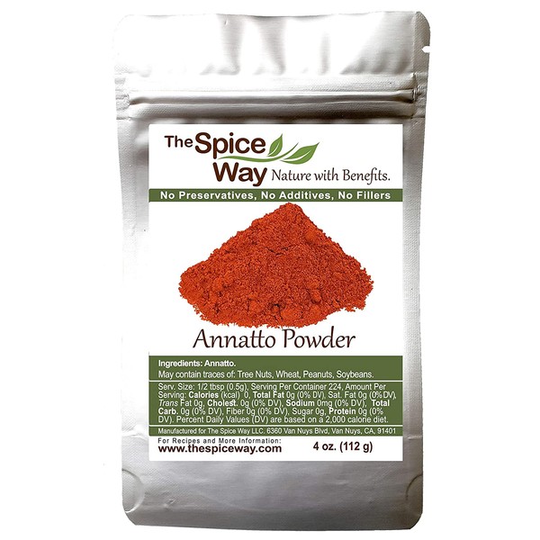 The Spice Way Annatto Powder - | 4 oz | also known as ground achiote seed