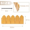 ARRYNTHEON Landscape Edging Kit 6.7 in Tall Decorative Double-Sided Wood-Look