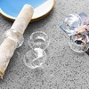 kitCom Crystal Napkin Ring Holders Set of 12, Luxury Crystal