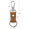 Jack&Chris Genuine Leather Keychain, Small Keychain for Man and Women,