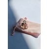 MESTIZA JOYAS Shine Anillo Labradorita Rosa y Piedra de Luna
