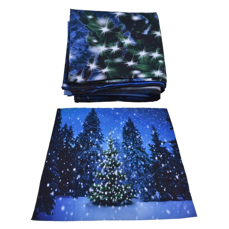 Christmas Tapestry Exquisite Christmas Tree Pattern Wall Hanging Blanket for