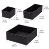 Posprica Woven Storage Baskets for Organizing, Small Black Baskets Cube