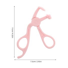Beavorty Eyelash Curling Tool for Women Hot Lashes Eyelash Curler Frameless Design Travel Size Mini Curler Comb for Day and Night