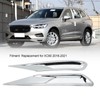 2pcs Front Fog Light Cover Trim Silver Fog Lamp Bezel