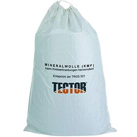 ATS KMF Bag Disposal Glass Wool Fibre Dust Mineral Fibre Waste Insulation Wool 140 x 220 cm (Pack of 1)