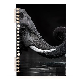 FRMG Elephant Spiral Notebook A5,1 Pack School Office Notebook 8.3x5.7 In 60 Sheets College Ruled Paper Journal Notebook for Work Home Travel Study A0900235