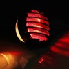 JMTBNO Motorcycle Rear Light Brake Light Number Plate Light Round