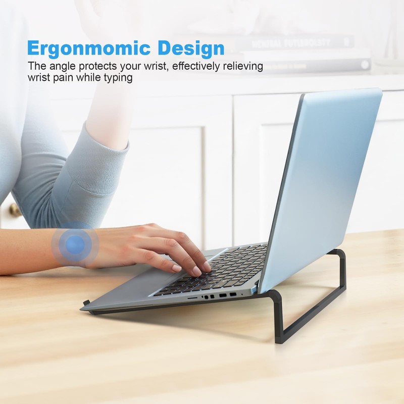 TENOC Foldable Laptop Stand for Desk, Universal Laptop Riser Ventilated