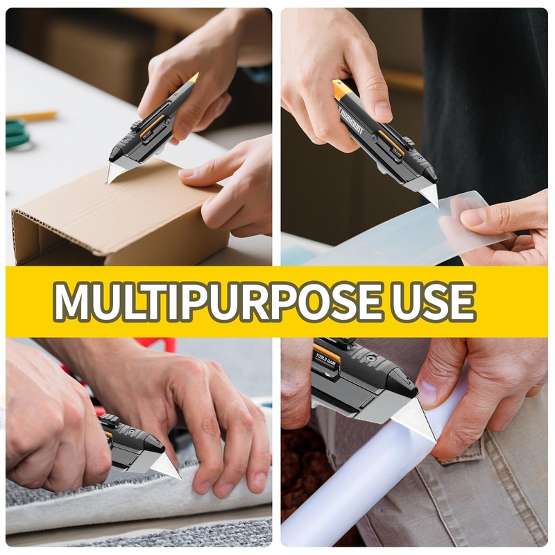 Utility Knife Blades Compatible with Toughbuilt,Steel hook Blades for Cutting