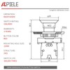 APIELE 22mm 2 NC Red Mushroom Emergency Stop Push Button
