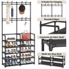 Laiensia Laiensia 5-Tier Entryway Coat Rack, Coat and Shoe Rack,