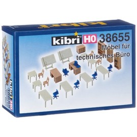 Kibri 38655 - H0 Möbel für technisches Büro