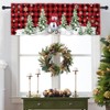 Abaysto Christmas Valance for Windows Christmas Snowman Window Toppers Valances