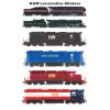 Norfolk & Western Locomotive Eras 6 individual Stickers Andy Fletcher