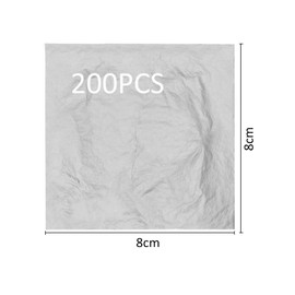 200 Sheets Silver Leaf Sheets, Silver Leaf Foil Paper, Silver Foil Sheet for Art and Craft Projects, Home Improvement, Gilding, Furniture, Makeup & Nail Art
