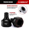 CASOMAN 13-Piece 3/8" Drive Low Profile Impact Torx Bit Socket