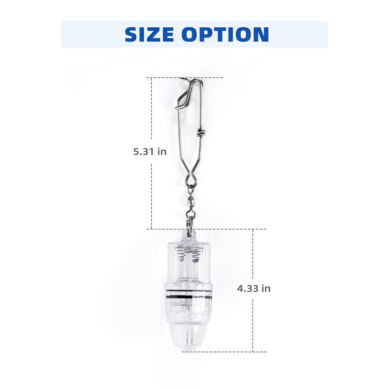 BLUEWING 3pcs Deep Drop Light LED Fishing Light 2100 ft