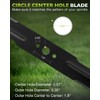 HQPASFY AB4200D Mower Blade Set of 2, 21" Mulch Lawn