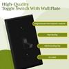 TG 4-Way Toggle Light Switch with Wall Plate, Four Way