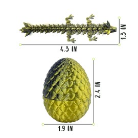 12 Pcs 3D Printed Dragon Eggs with Dragon Inside – Fantasy Collectible, Home & Office Decor-