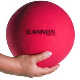 Cannon Sports Uncoated Foam Ball, Medium Density, Soft and Lightweight (Red, 8.5 Inch)