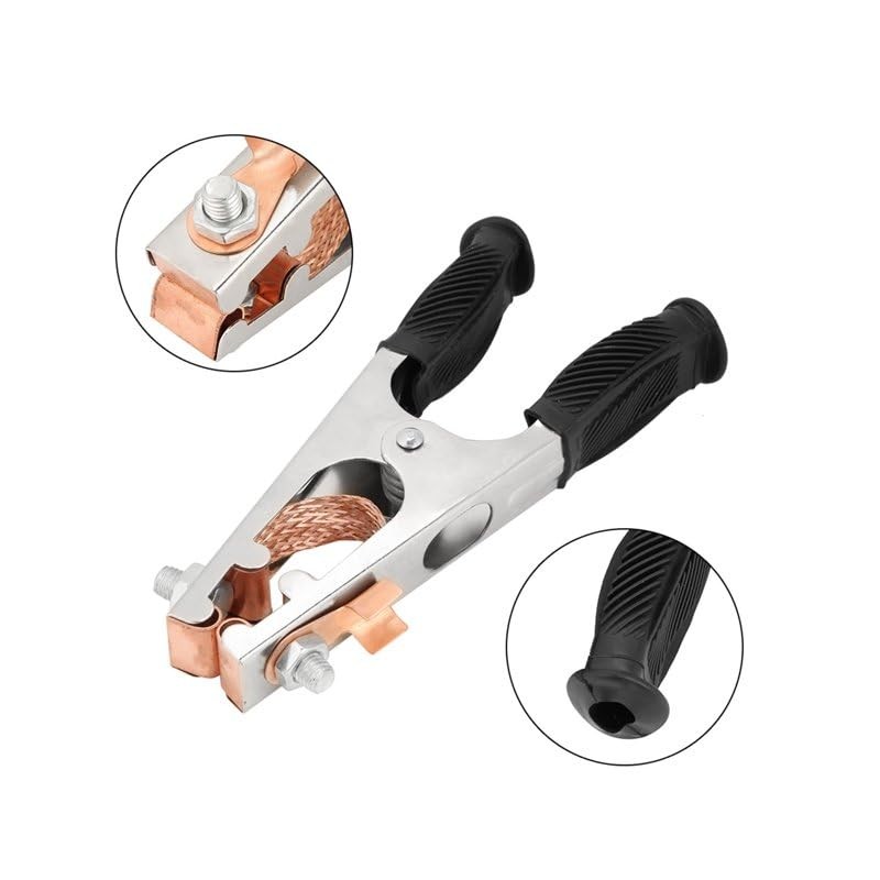 Black Welding Machine Ground Clamp 500a Ground Clamp With Rubber