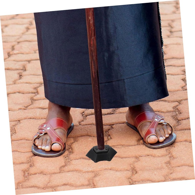 Kisangel 6 Pack Replacement Rubber Trek Cane Tips for Hiking